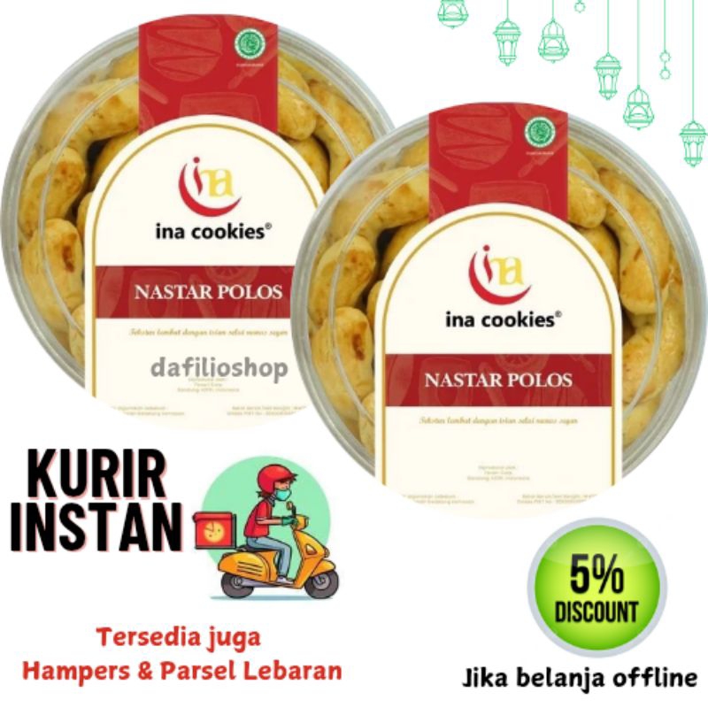 

Ina Cookies Nastar Polos Kue Kering Enak Toples Reguler