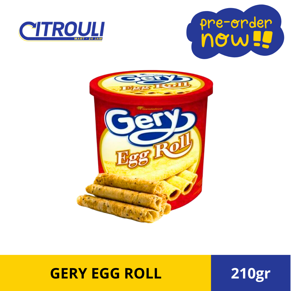 

(PRE ORDER - KUE LEBARAN) GERY EGG ROLL 210gr