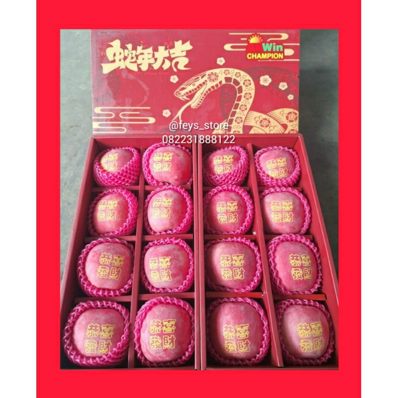

buah apel wider way, premium, gift box imlek