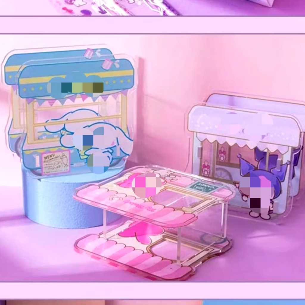 HM81 Tempat Pulpen Akrilik Stationery Kotak Penyimpanan Organizer Meja Tempat Pulpen Akrilik