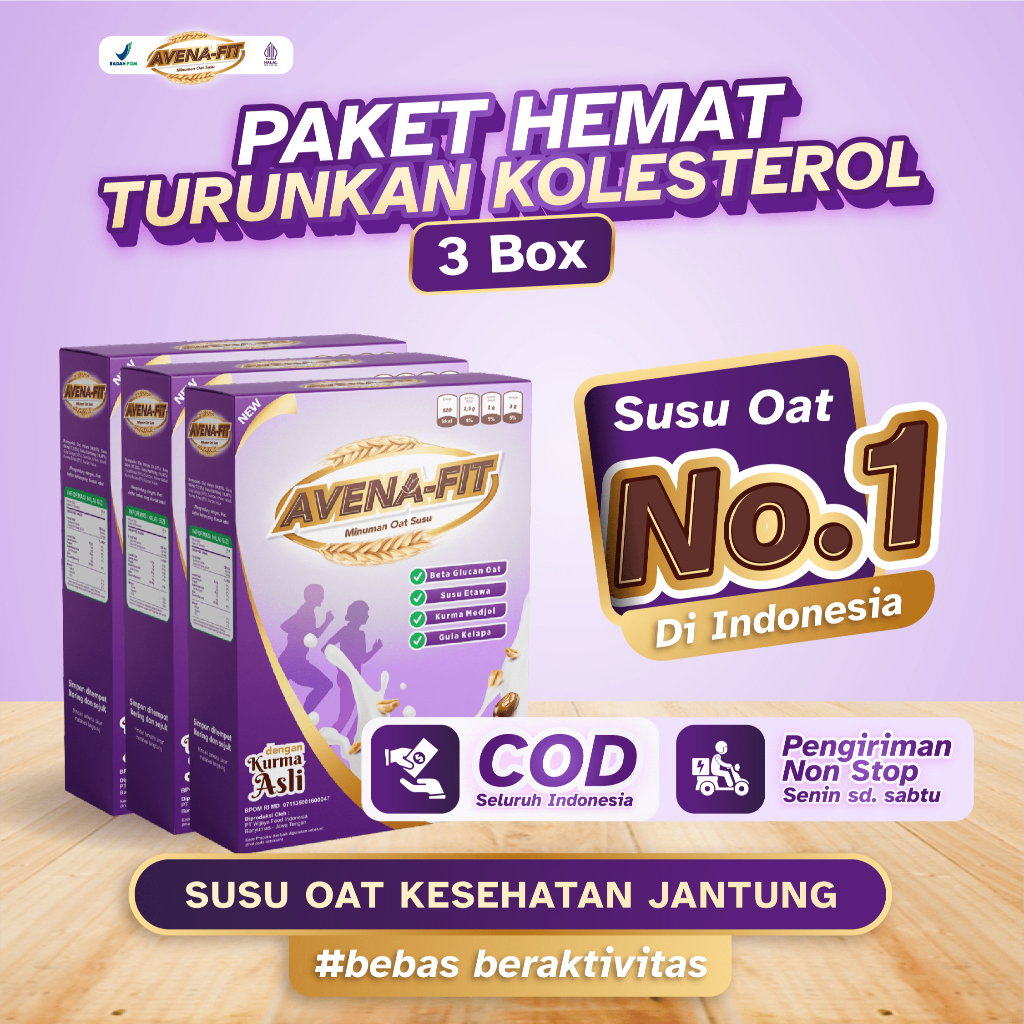 

Avenafit Paket 3 Box - Oat Susu untuk Menurunkan Kolesterol Jahat dan Meningkatkan Kesehatan Jantung