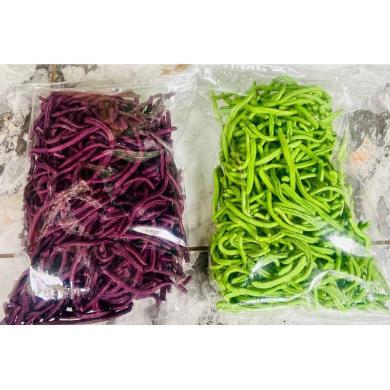 

stik ungu hijau home made