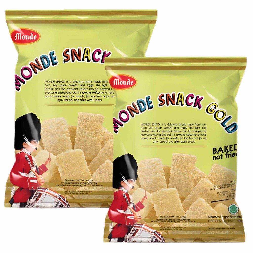 

Monde Snack Gold Dan Spicy 30 gr Nissin Enak Gurih Disuka Anak-anak Dan Dewasa