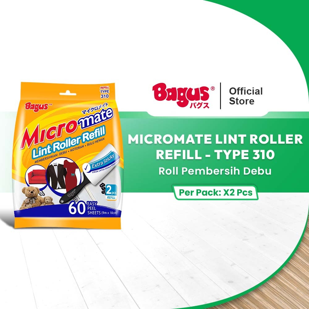 Bagus Micromate Lint Roller Refill 2's Type 310