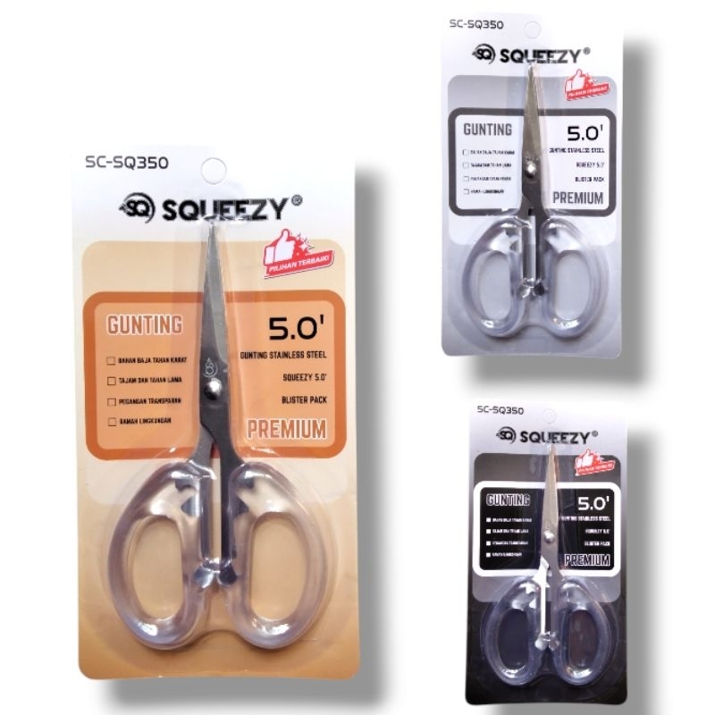 

Gunting Transparan Squeezy 5inch