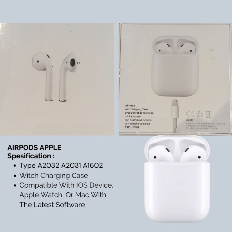 Airpods Apple Type A2032 A2031 A1602