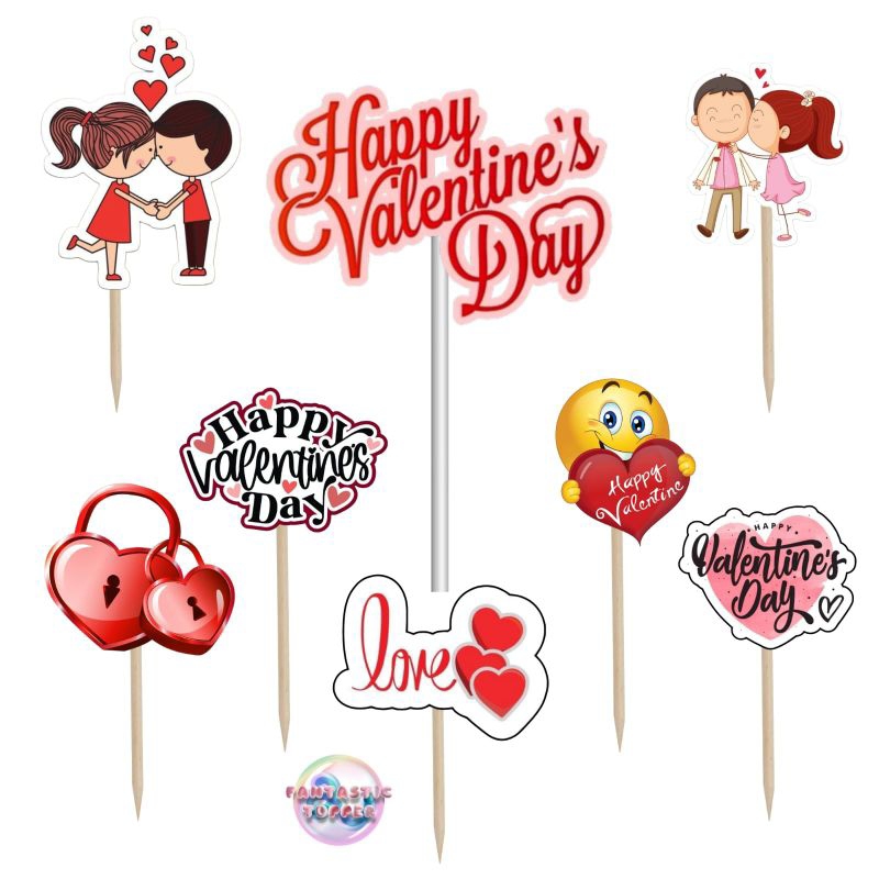 

hiasan kue - toper kue - valentine days - decorasi cake