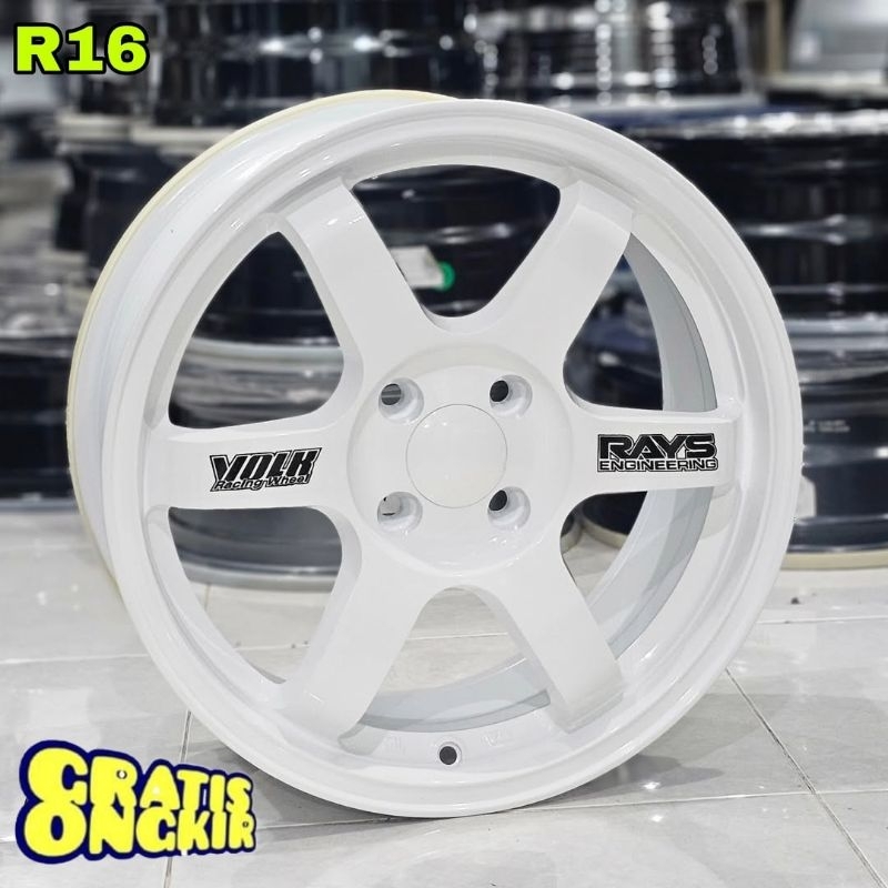 velg racing mobil r16 TE37 velg mobil ring 16 velg racing mobil import berkualitas ring 16 velg mobi