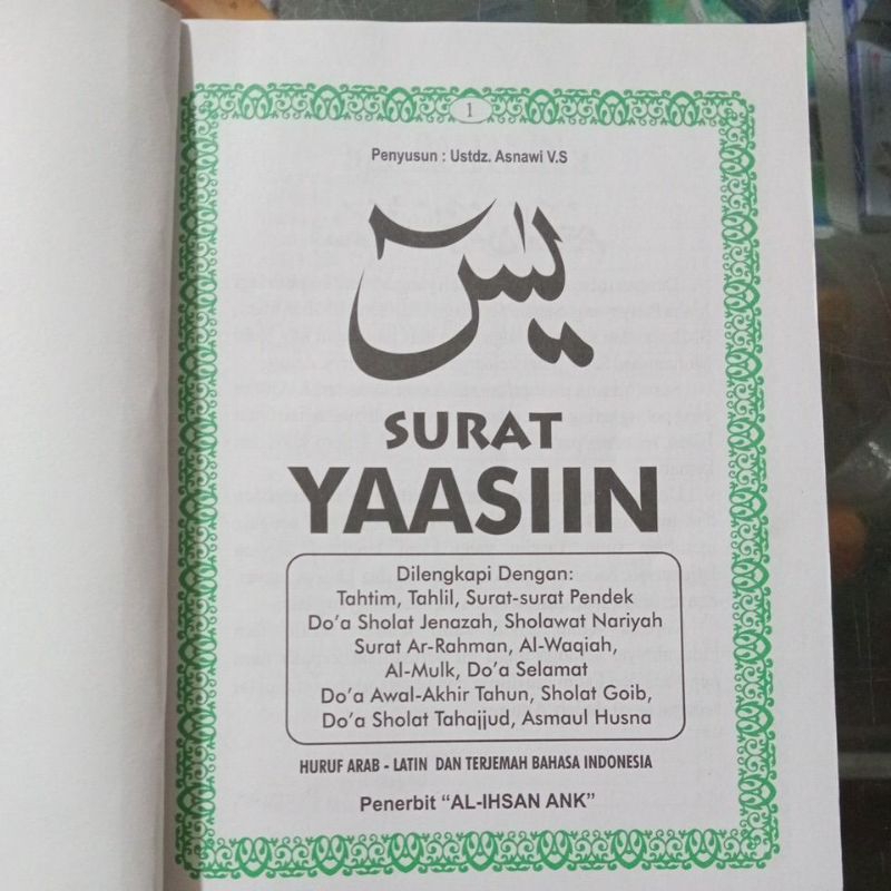 Surat Yasin Non Cover 176 Halaman