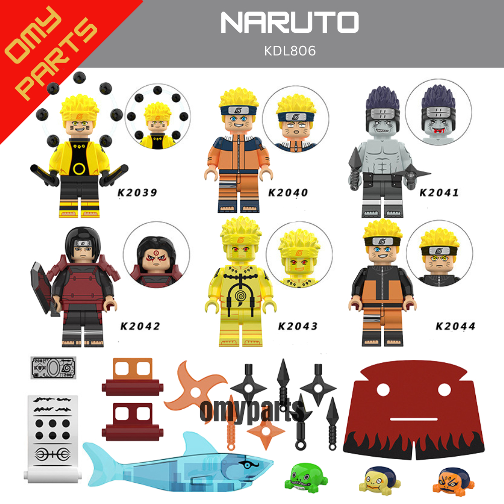 KDL806 NARUTO KARAKTER LEGO KECIL MINI LUCU ACTION FIGURE PAJANGAN MAINAN
