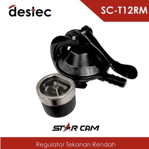 Regulator Gas Starcam Meter / Otomatis SC-23M / SC-T12RM Paling Aman SAFETY LOCK-HITAM