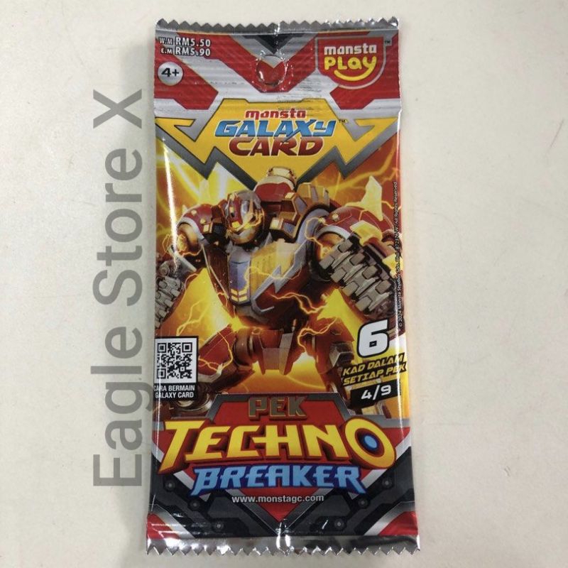 Monsta Galaxy Card SR AR AA Pek Techno Breaker Cyclone Fury : Super Rare SR Alternate Rare AR Altern