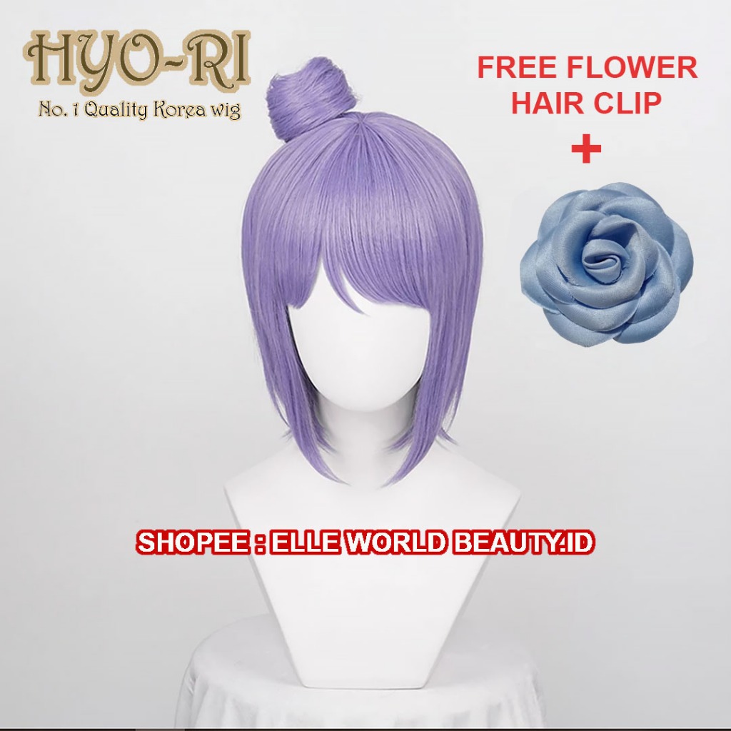 READY STOCK FREE JEPITAN BUNGA - WIG KONAN WIG COSPLAY ANIME NARUTO WIG CEWE CEWEK WANITA PENDEK LUR