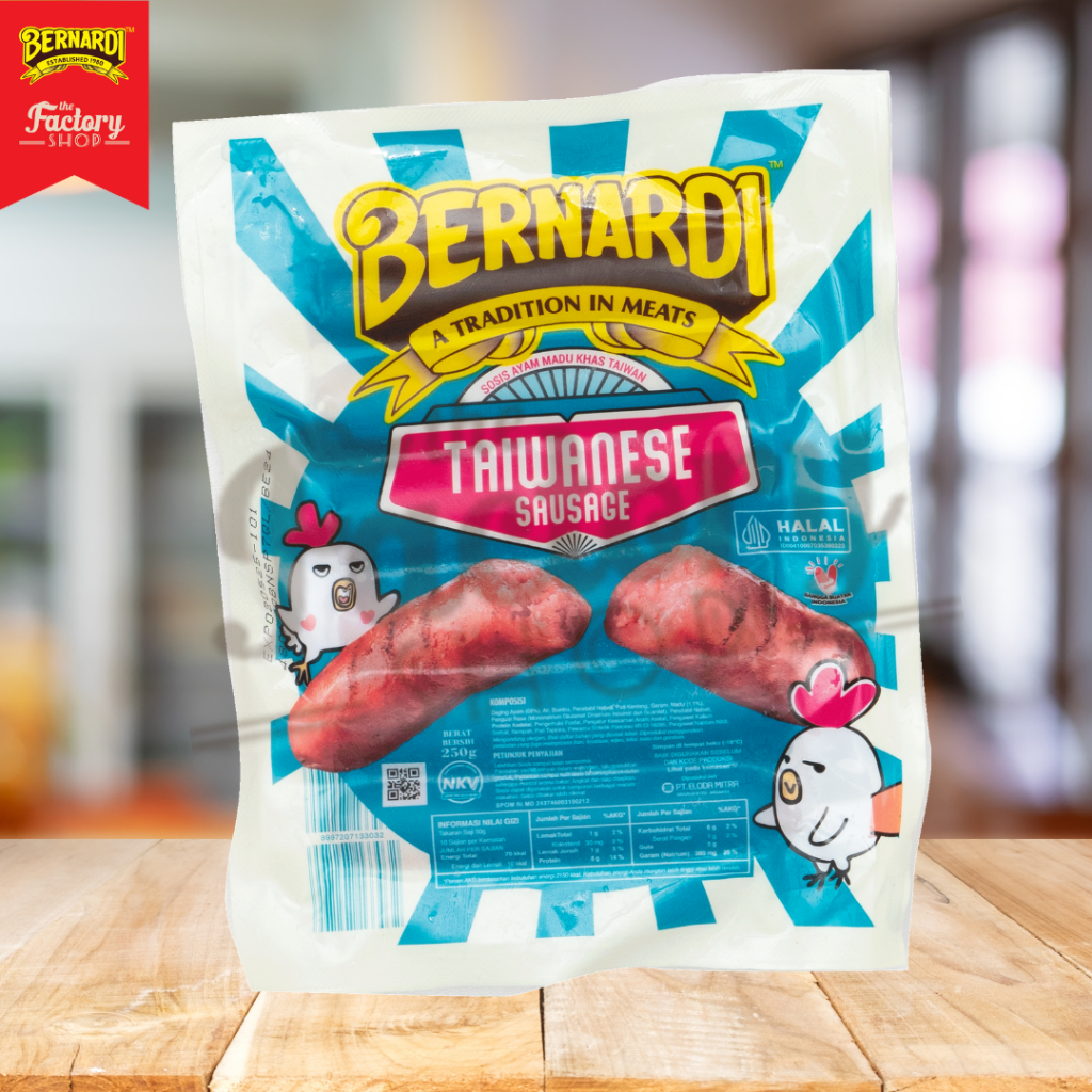 

Bernardi Taiwanese Sausages Sosis 250gr