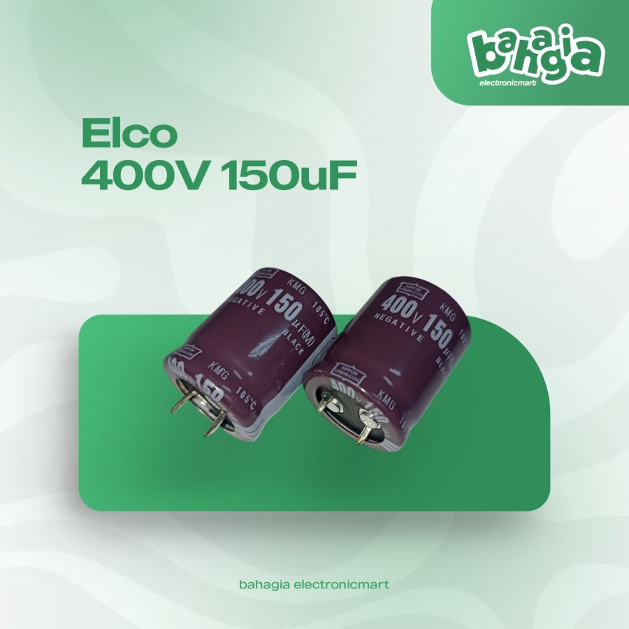 kapasitor capacitor elco 150uf 400v / 150 400v / 150 uf 400 v