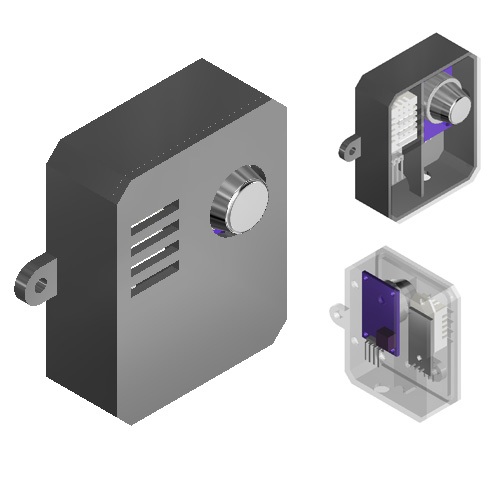 Case MQ-135 gas sensor DHT22 Temperature Sensor Module