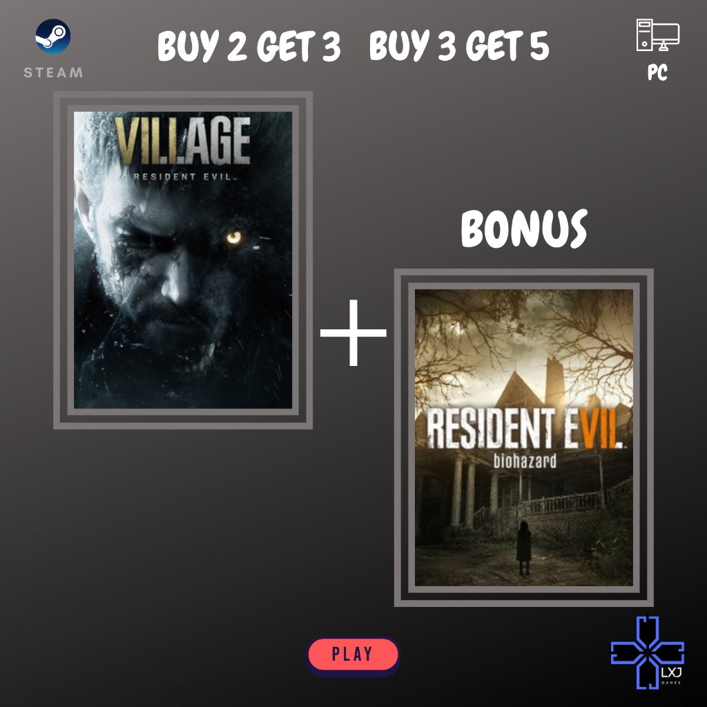 Resident Evil Village Gold Edition + Resident Evil 7 PC Original - DL/Download