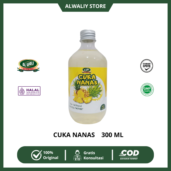 

Al Waliy Cuka Nanas - Pineapple Cider Vinegar 300ML