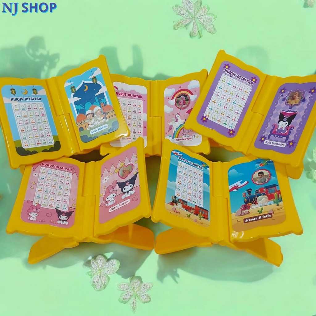 [REKAL]-Meja Rekal AL-Quran  Lipat Plastik Anti Air Custom Nama dan Foto TANPA PO