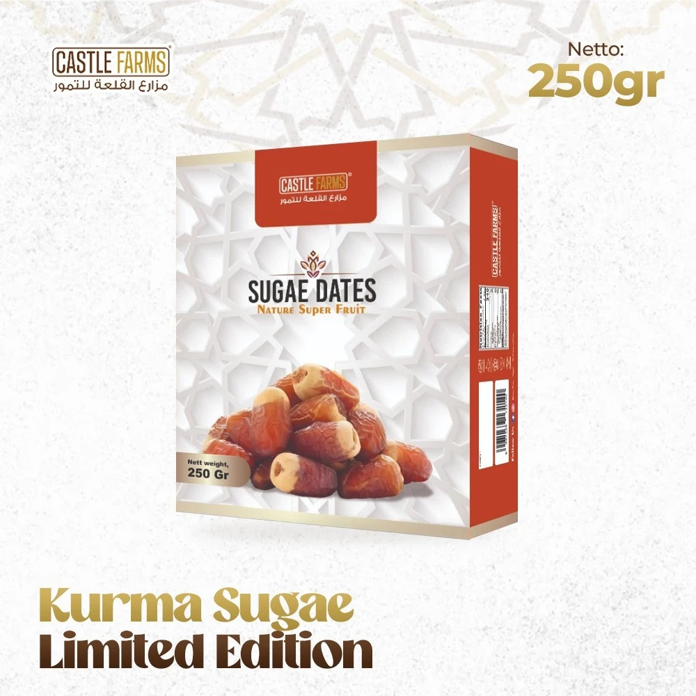 

Kurma Sugae Dates 250gram Castle Farms Kurma Sagai Susu Premium Organik