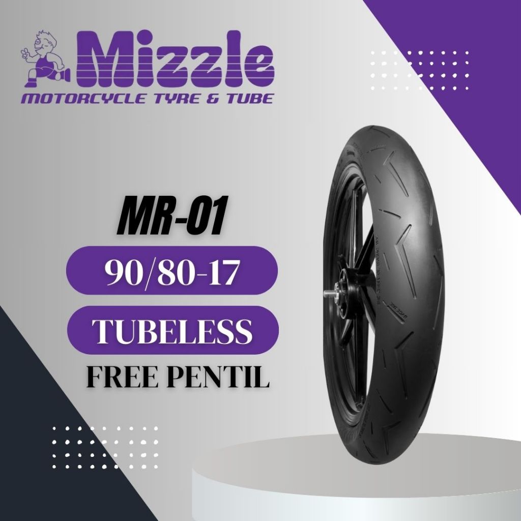 MIZZLE MR-01 90/80-17 Tubeless - Ban Motor Mizzle MR01 90/80 Ring 17 Tubeless