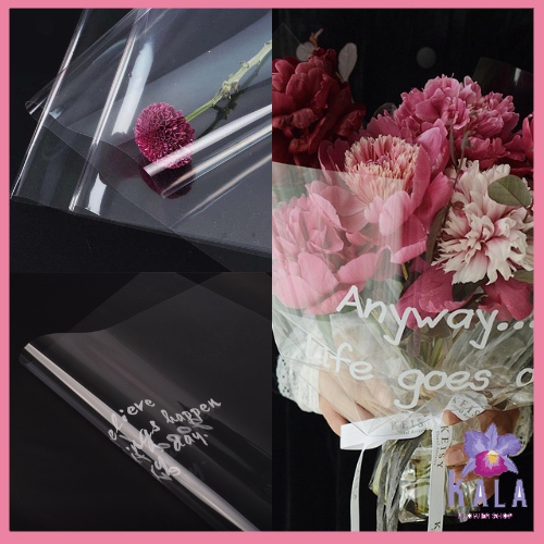 

Flower Wrapping Transparan Plastik Bening Kertas Buket Bunga Transparent KB6049