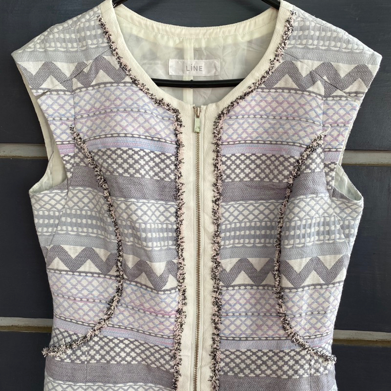 (preloved) Dress Tenun Purple