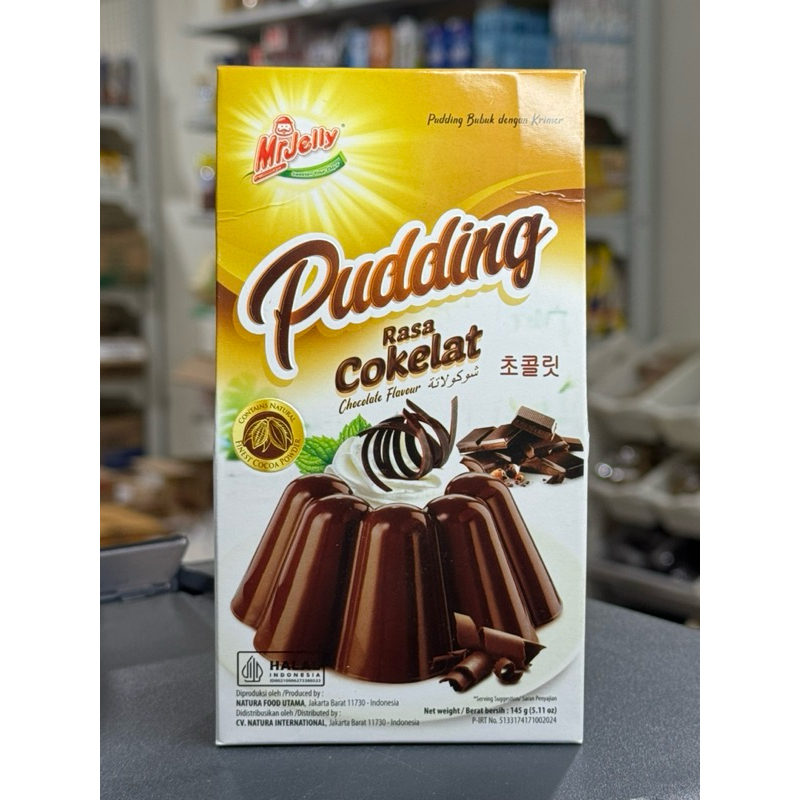 

Mr.Jelly Pudding bubuk dengan krimer rasa cokelat 170gr