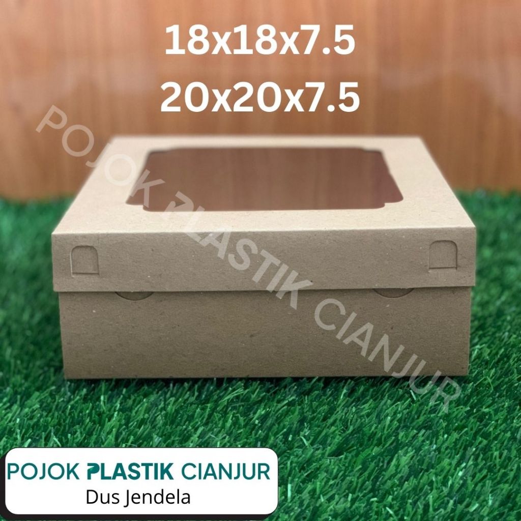 

[50pcs] Dus Nasi Kraft / Box Nasi / Dus Catering 18x18 20x20 Jendela