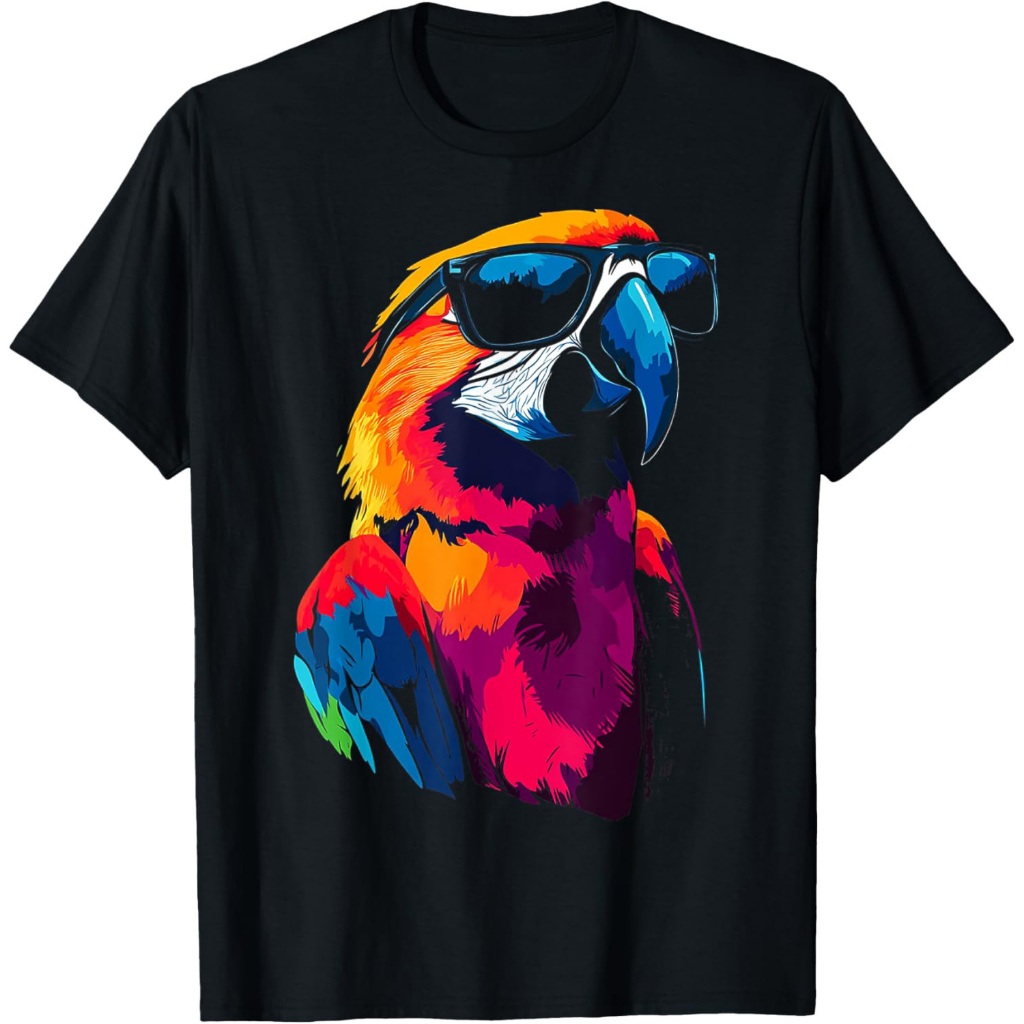 Ilustrasi Hewan Grafis Burung Beo Kaos Burung Beo