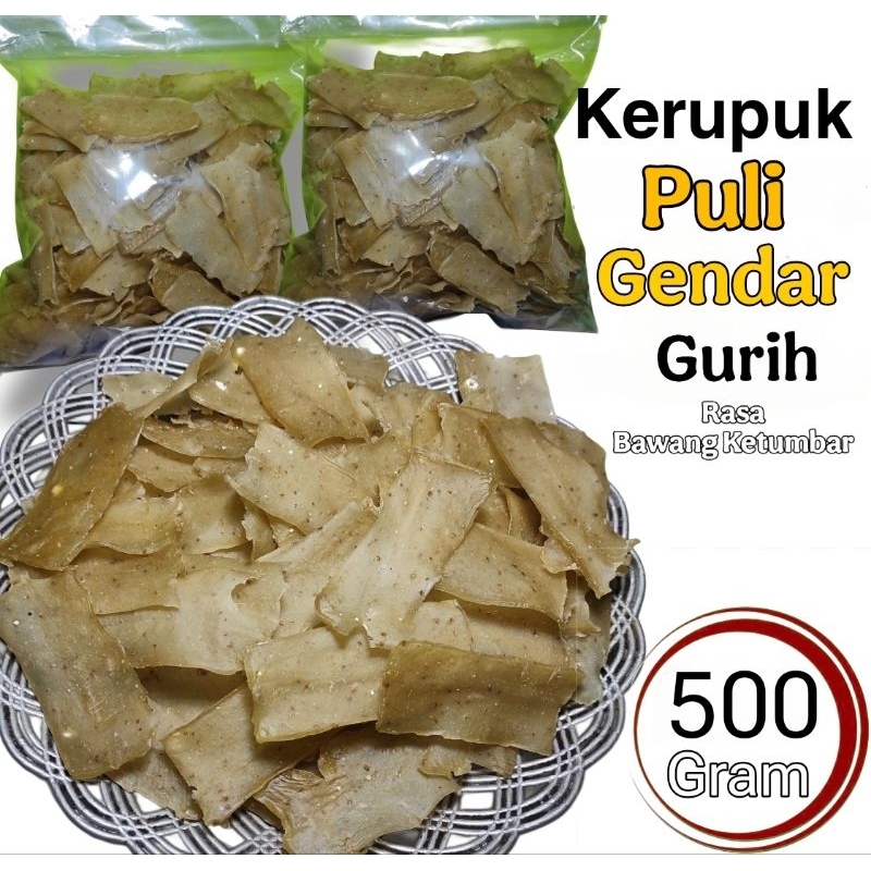 

Kerupuk Puli Gendar Halus Rasa Ketumbar Gurih Mentah 500gr