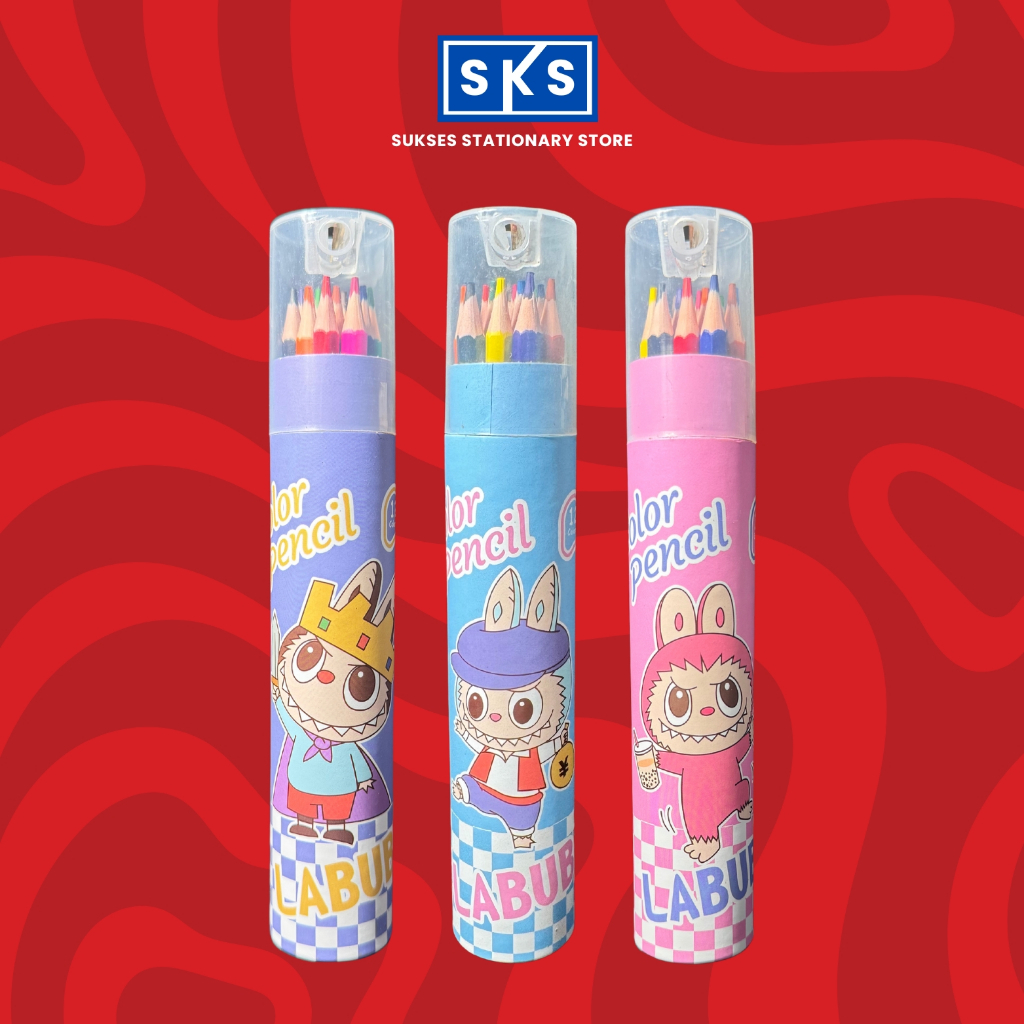 

Pensil Warna Tabung Karakter 1 Set Isi 12 Warna Labubu Sanrio