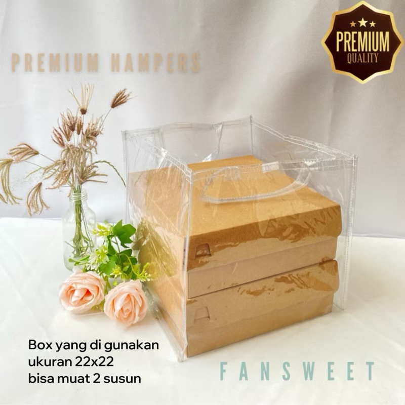 

1 lusin tas mika ukuran 23x23x23 ketebalan 0,20