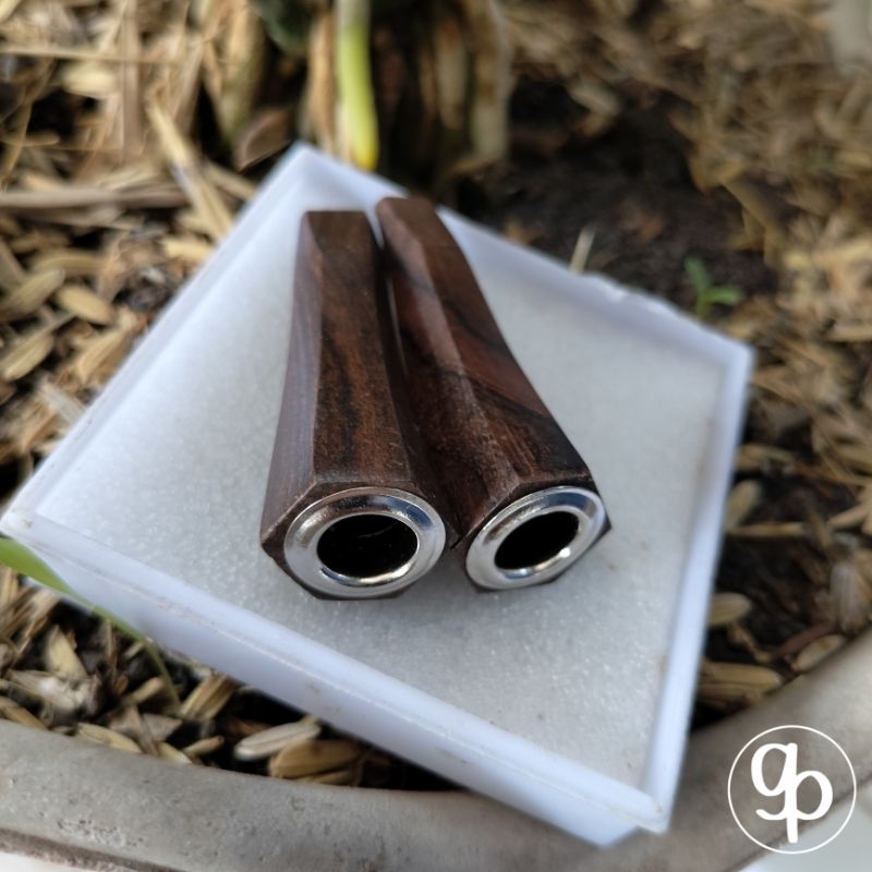 Pipa once / once cangklong / pipa rokok / padutan kayu kalimosodo segi enam