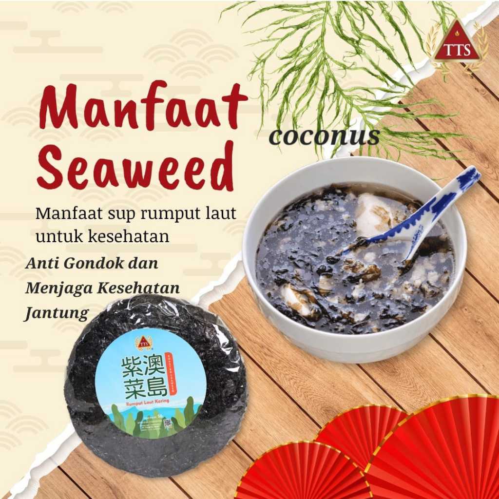 

TTS Roasted Seaweed Rumput Laut / Cichai (Jiasheng Seaweed) 50 Gr Halal