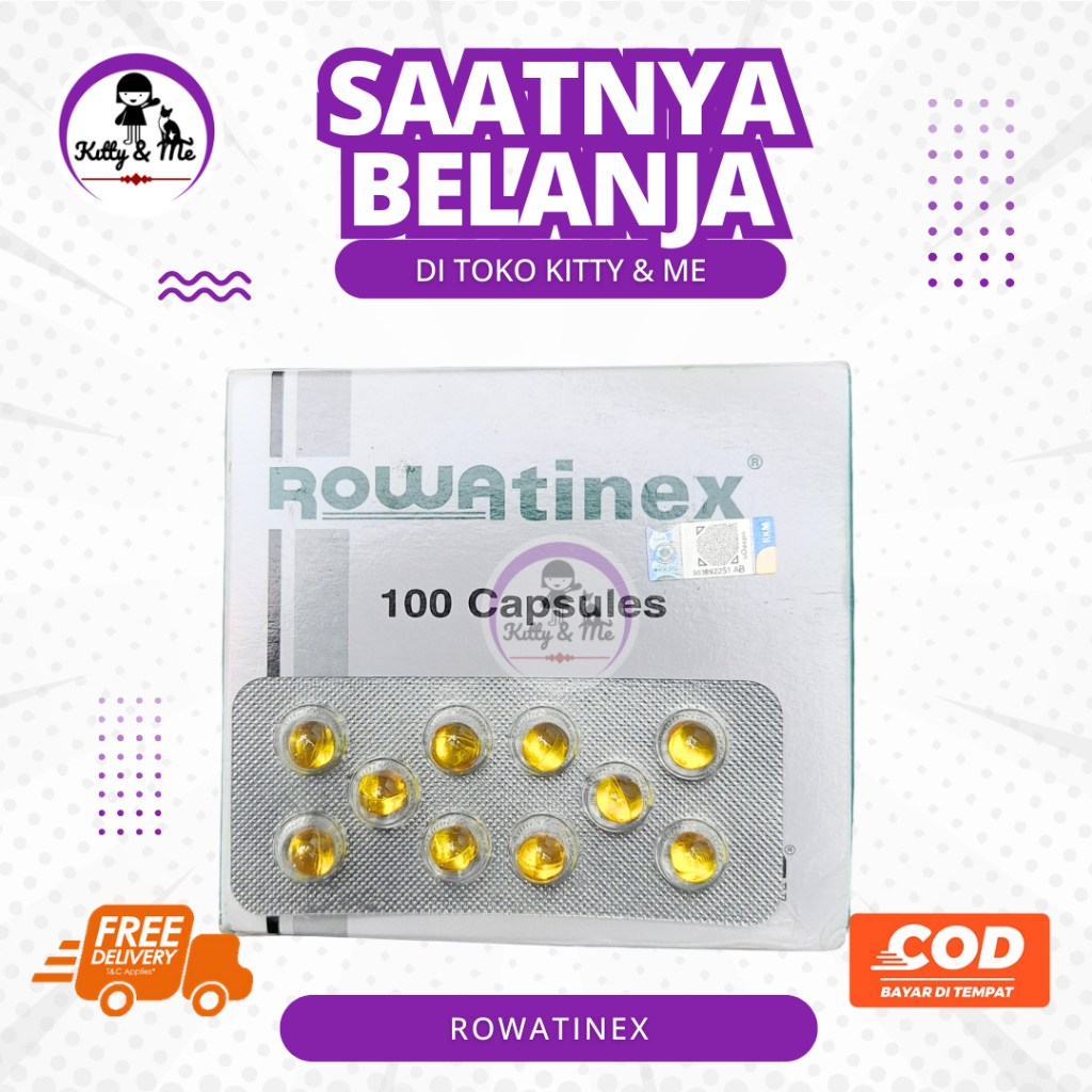 ROWATINEX ISI 1 KAPSUL - Obat Batu Ginjal Untuk Hewan Kesayangan