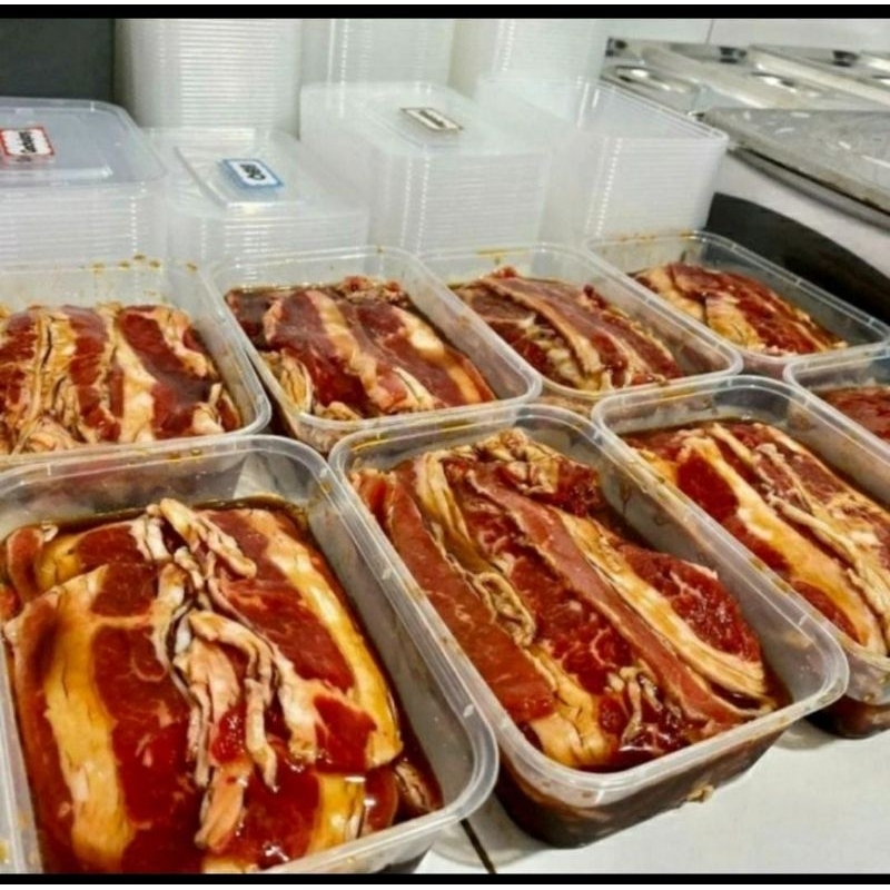

RB Beef Slice Marinasi 500gram / Daging sapi Marinasi Barbeque / Daging sapi Marinasi Teriyaki /