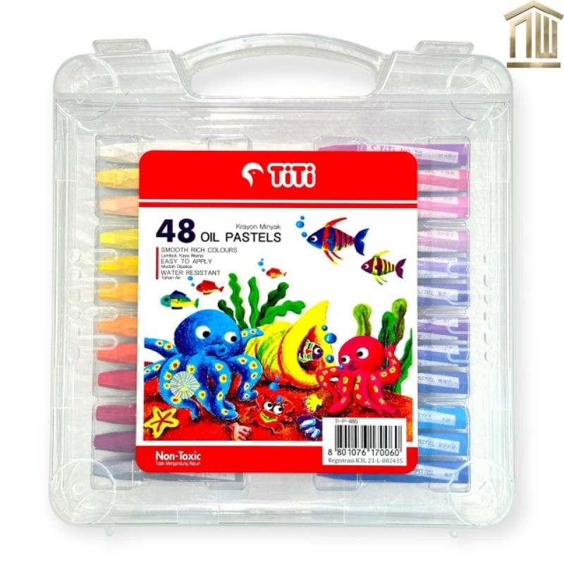 

Crayon Titi Oil Pastel 48S 48 Warna