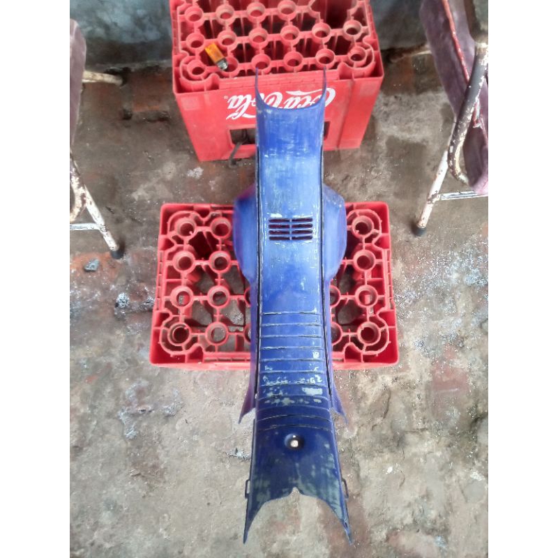 cover legsil legshield tengah sayap honda astrea grand legenda impressa original biru bekas