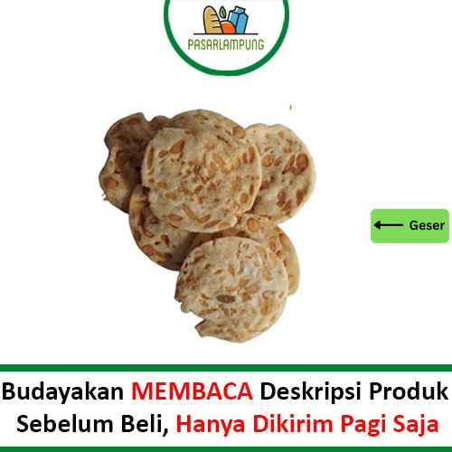 

Cemilan Keripik Tempe Koin Per Bungkus 250 Gr Pasar Lampung