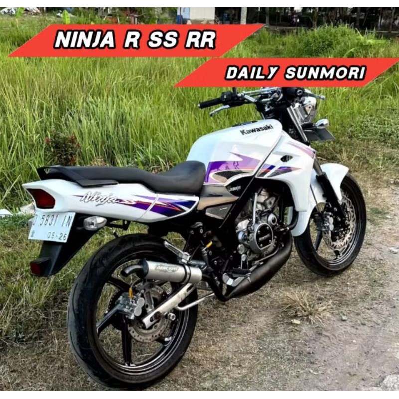 KNALPOT NINJA R SS COBRA HITAM ORIGINAL MACHINE BUKAN CMS RS1