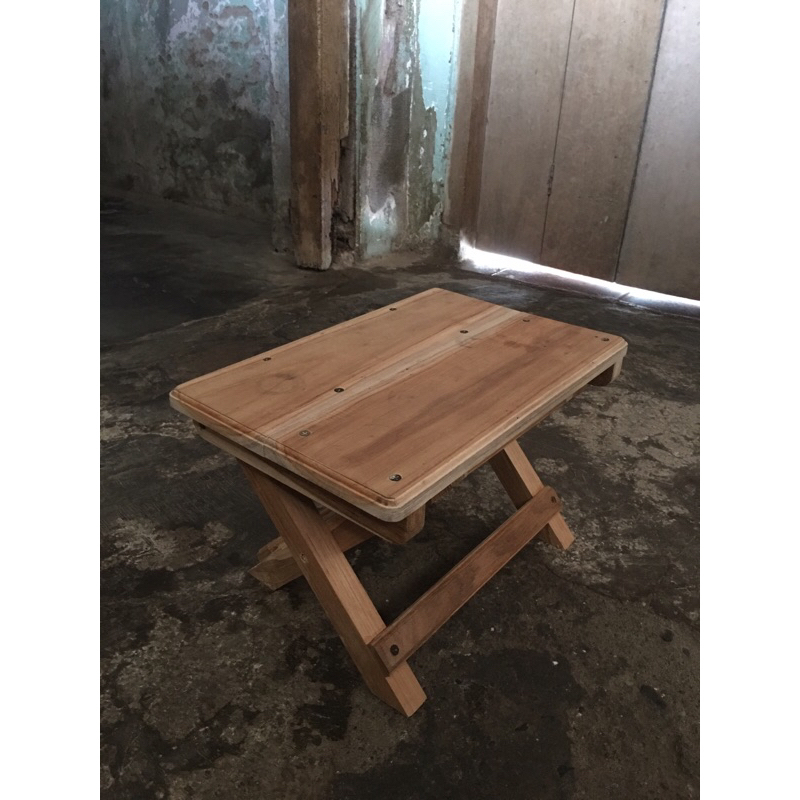 MEJA KAYU PORTABLE| MEJA KAYU MINI| MEJA BELAJAR LIPAT| KURSI LIPAT| MEJA KAYU JATI| KURSI LIPAT KAY