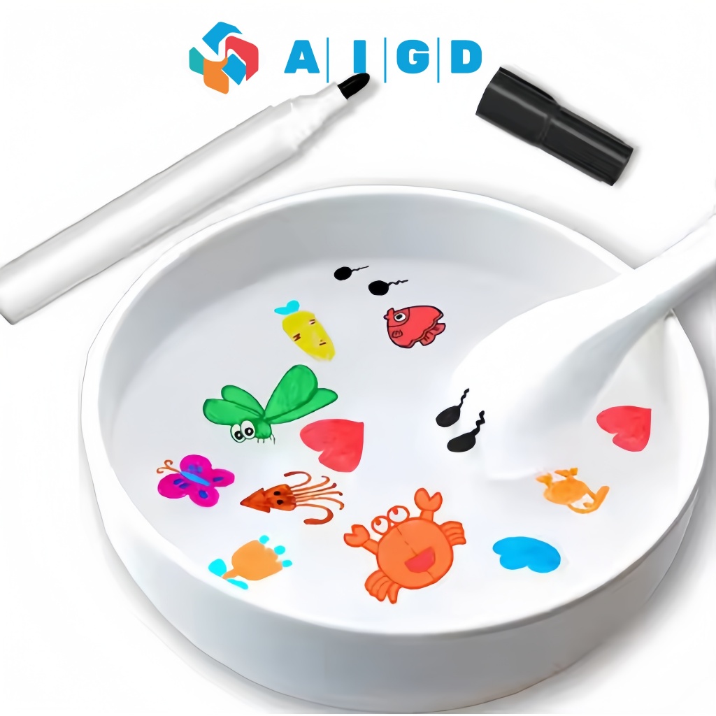 

[COD]Spidol Ajaib Mengapung di Air 1Set 4Warna Floating Magic Pen Spidol Penghapus Kering Alat Tulis