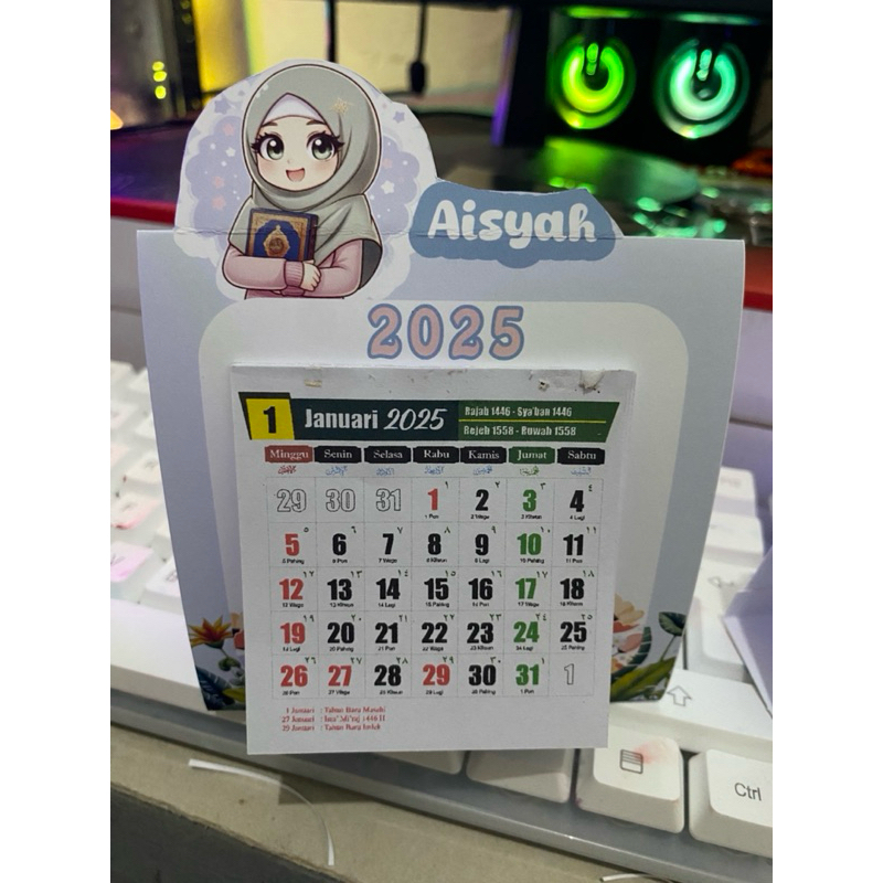 

kalender duduk mini