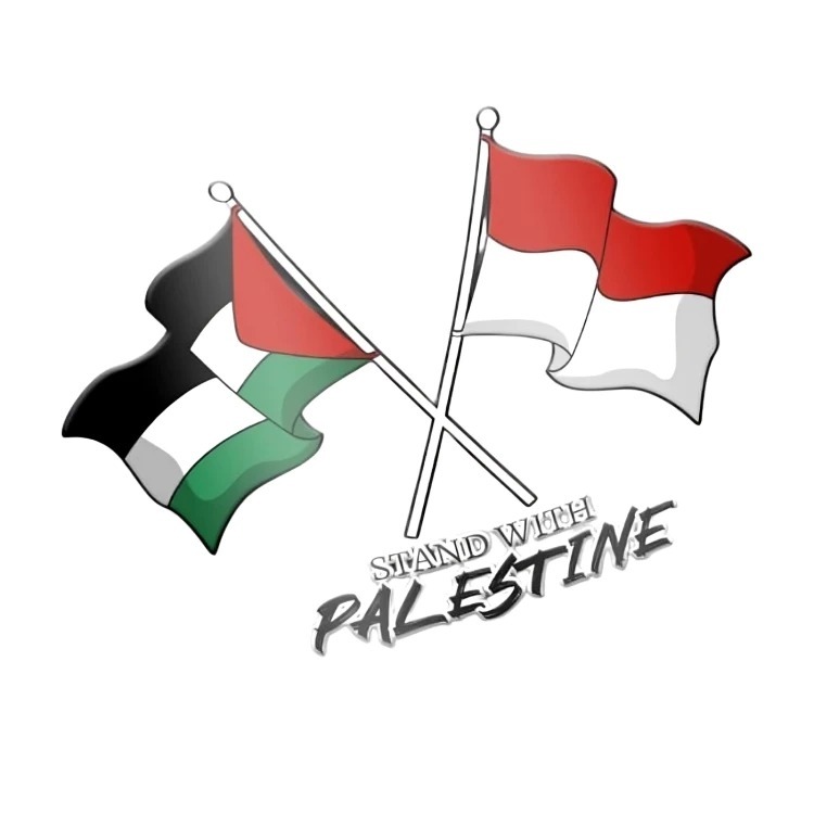 

STIKER CUTING INDONESIA PALESTINE FLAG KWALITAS PREMIUM STIKER INDONESIA PALESTINA Bendera Stand with Palestine