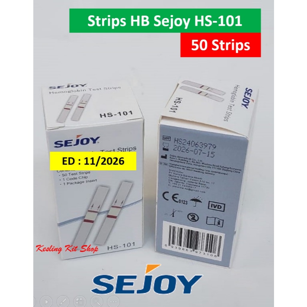 Stik Strip HB Sejoy HS-101 untuk 50 Test