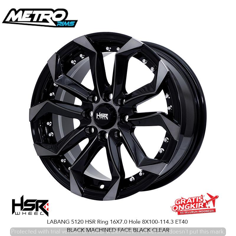 VELG LABANG HSR R16X7 H8X100-114,3 ET40 pelek mobil brio satya, yaris trd, jazz rs, baleno ring 16