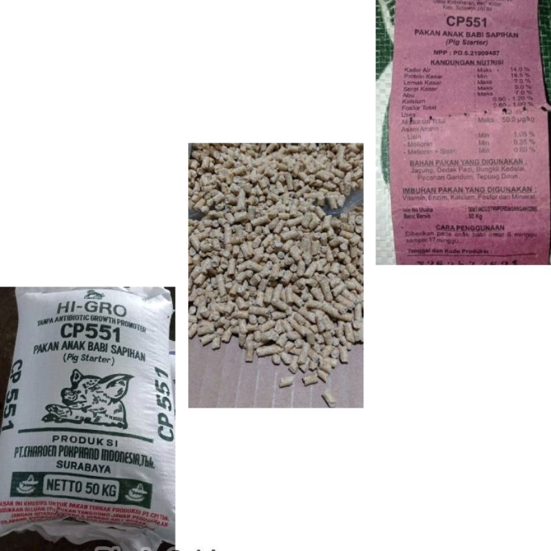 CP551 STARTER UNTUK BABI PAKAN PENGGEMUKAN TERNAK