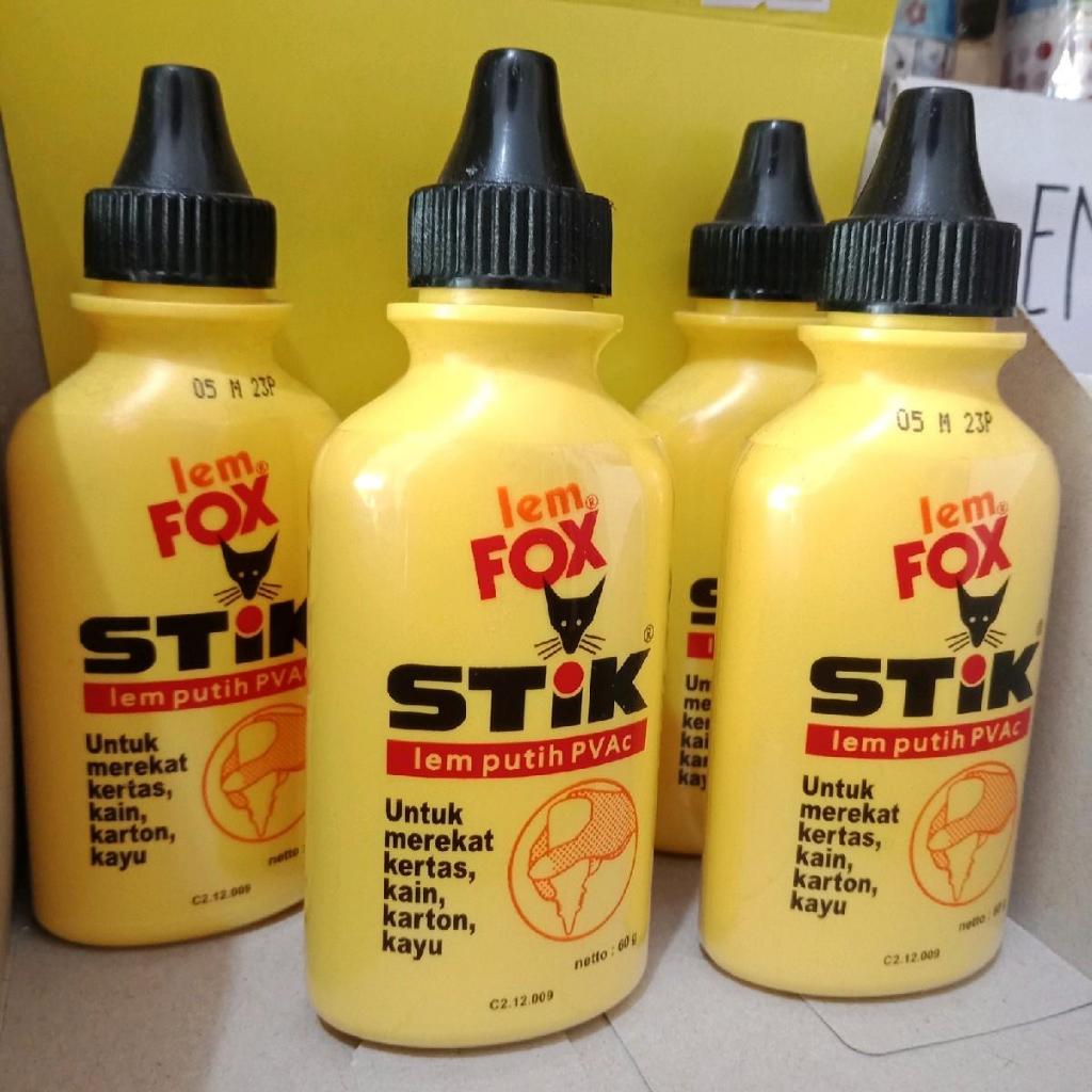 

Lem Fox Stik/Lem Putih PVAc 60 g/Lem kertas/Karton