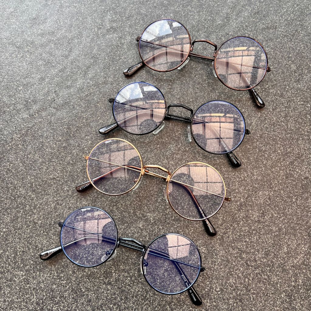 KACAMATA ANAK LENSA BLUERAY ANTIRADIASI FRAME BESI UNISEX FULL SET BOX - KT248-AB